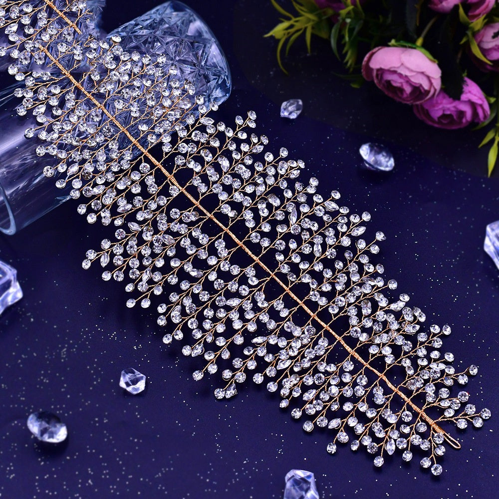 Pure Rhinestone Headband Bridal Headband Headdress